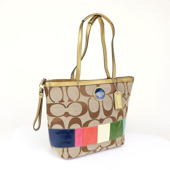 Coach Limited Edition Rainbow LGBTQ Shopper Lunch Bag Tote - Picture 5 of 11